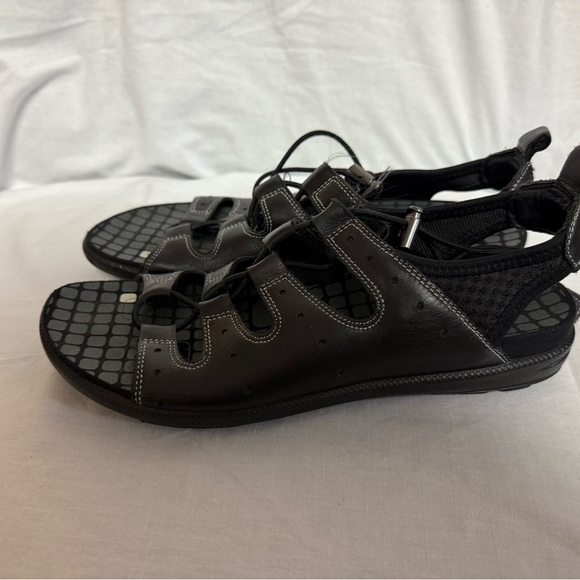 Ecco Jab Toggle Sport Drawstring Leather Sandals Women's Size 39. - Picture 5 of 12
